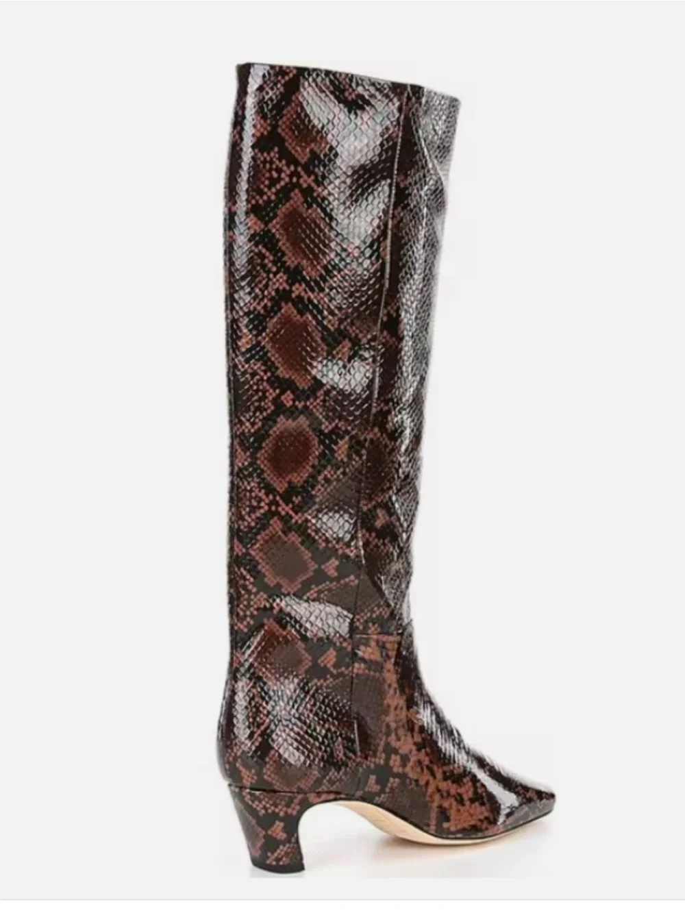 Antonio Melani Snake Patent Leather Tall Dress Boots  Ladies Size 8M - Picture 2 of 4
